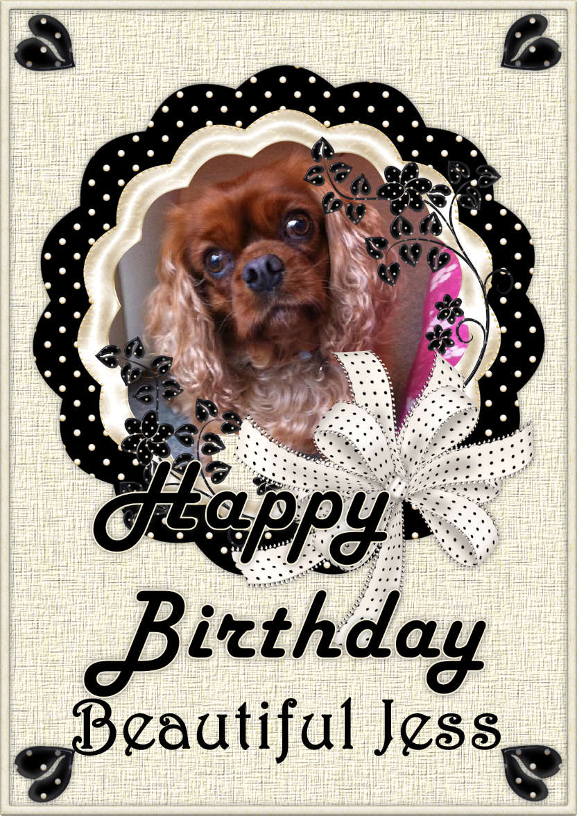 Creamy Black Birthday Dot's - card made with Crafty Bob's Card Creator