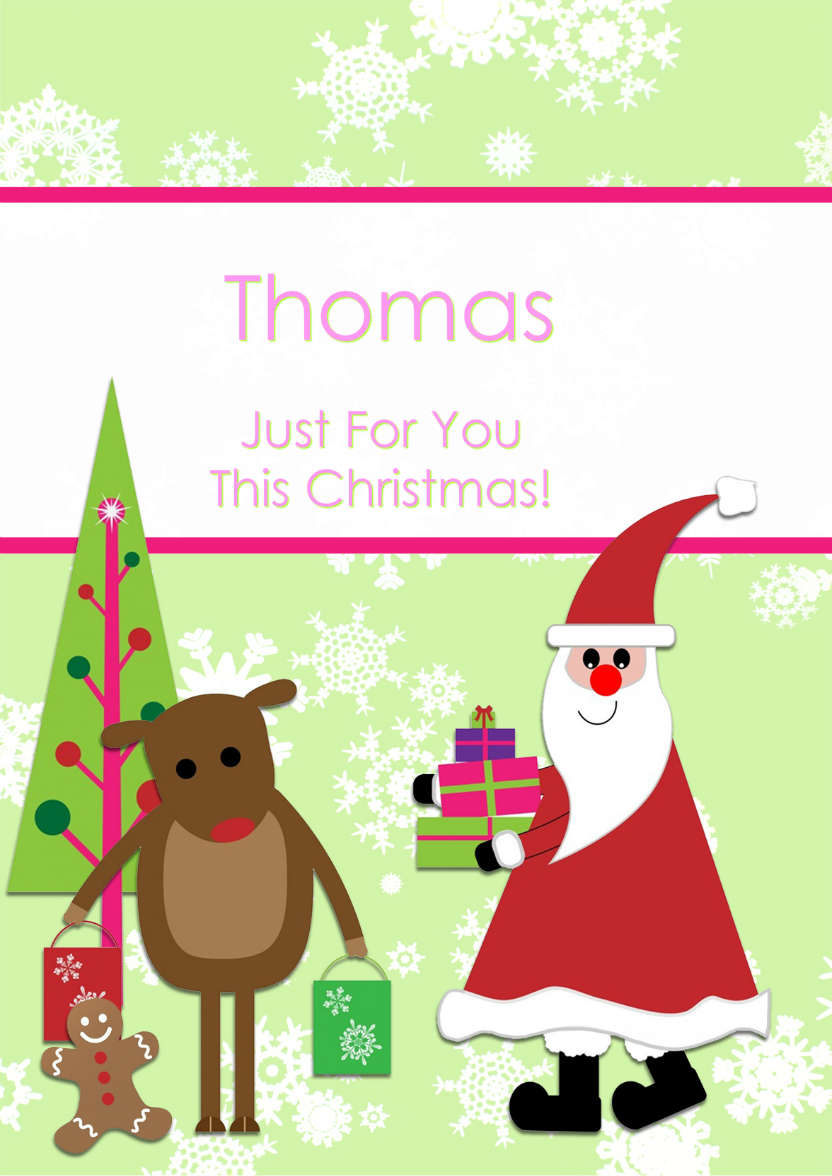 Christmas Friends - card made with Crafty Bob's Card Creator