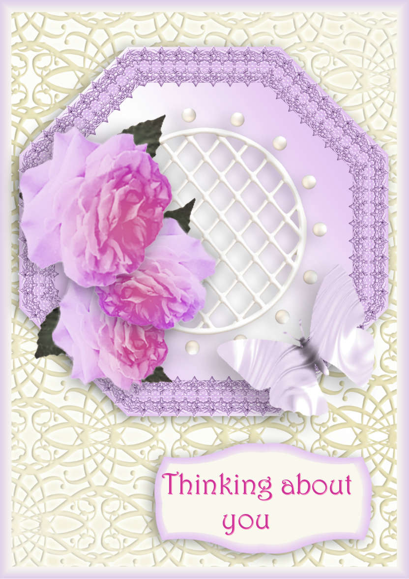 Rose Trellis - card made with Crafty Bob's Card Creator