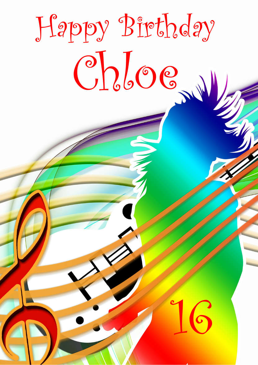 Feel the Music - card made with Crafty Bob's Card Creator