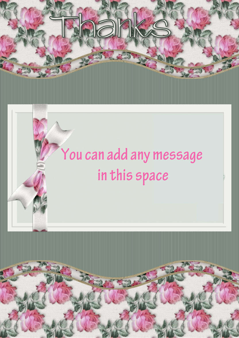 With Thanks - card made with Crafty Bob's Card Creator