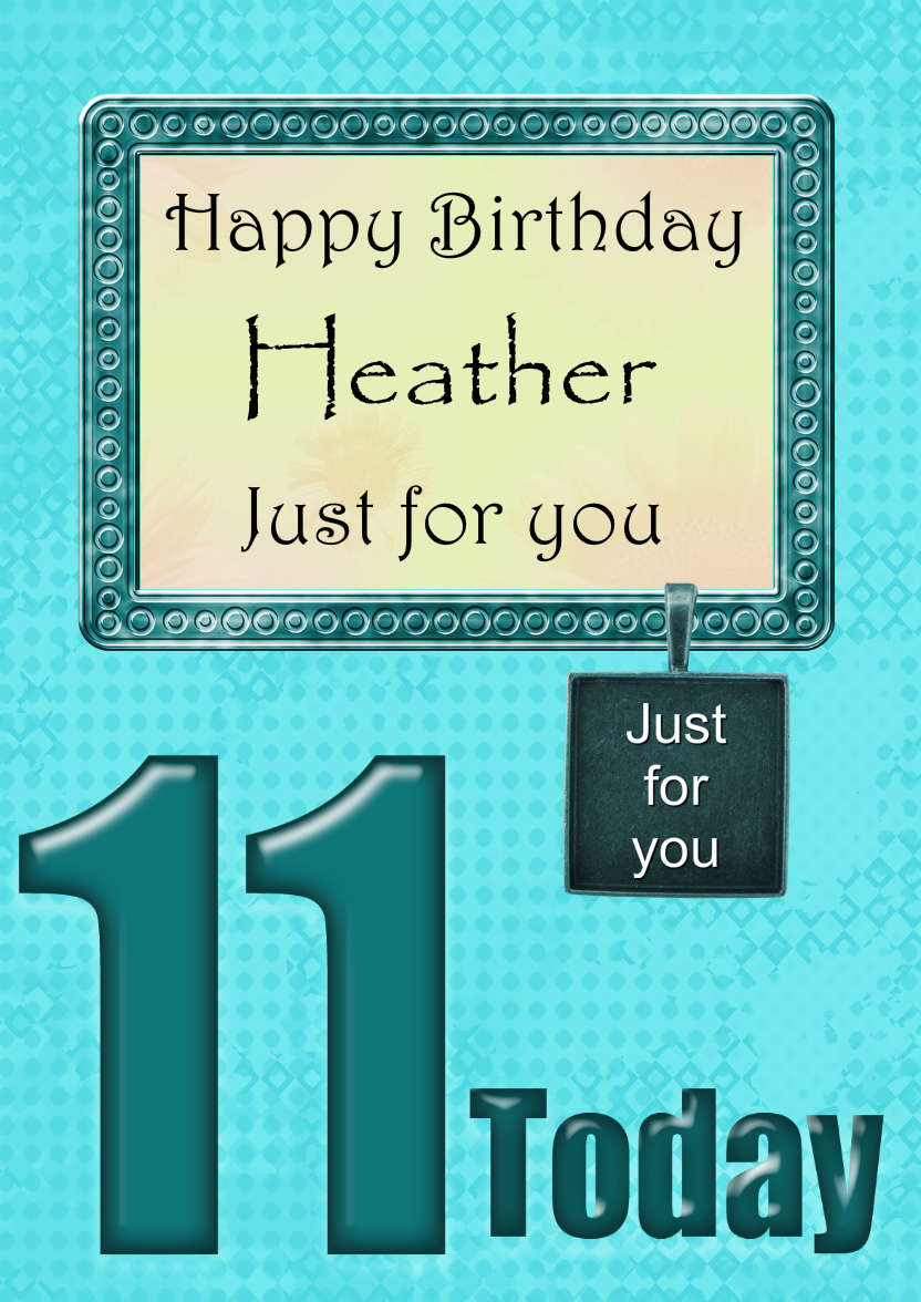 Age 11 Birthday Photo Card Boys - card made with Crafty Bob's Card Creator