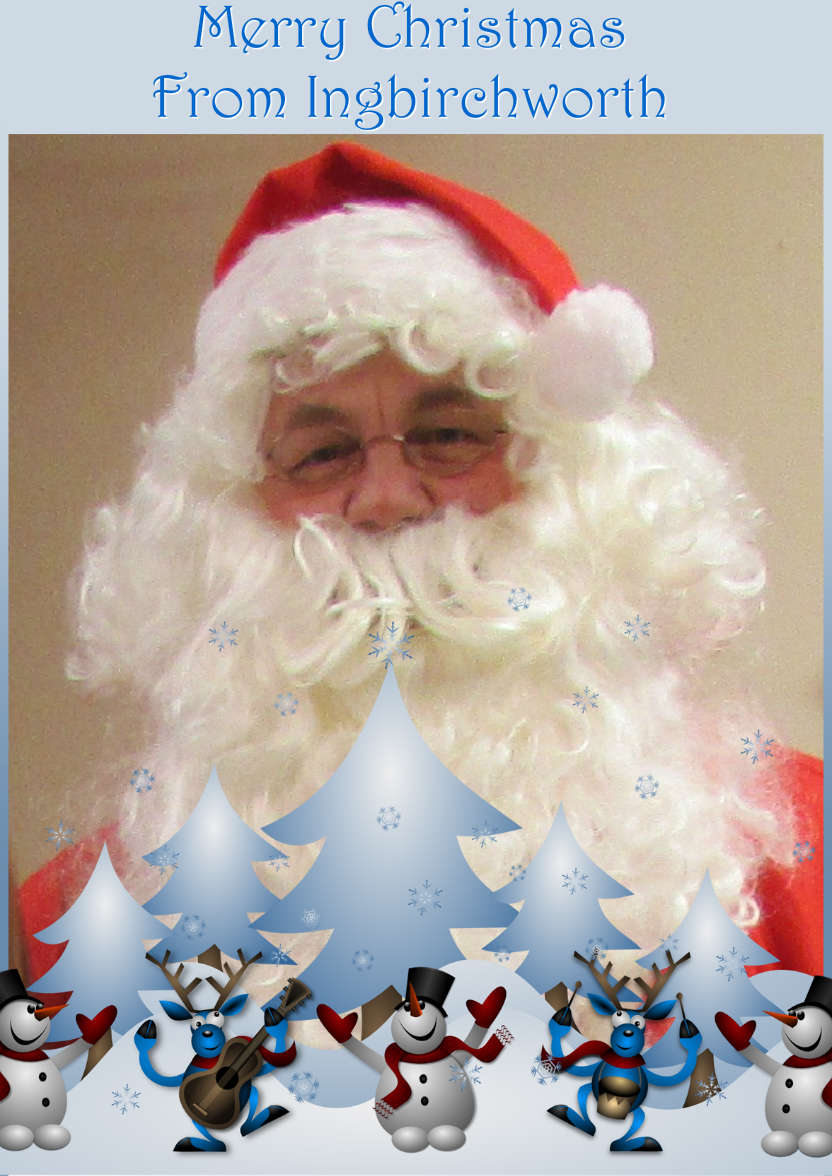 Dancing Christmas Friends - card made with Crafty Bob's Card Creator
