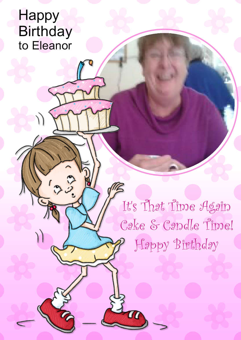 Surprise Birthday Cake Aperture Card - card made with Crafty Bob's Card Creator
