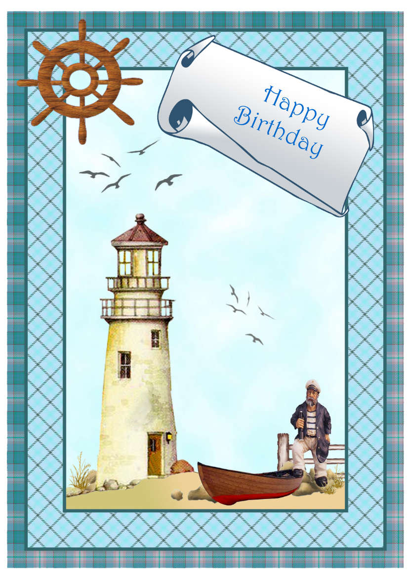The Lighthouse - card made with Crafty Bob's Card Creator