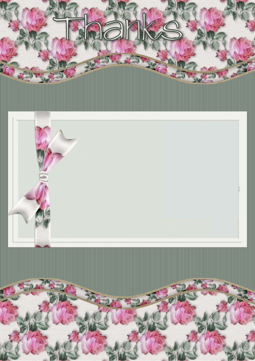 With Thanks - card made with Crafty Bob's Card Creator