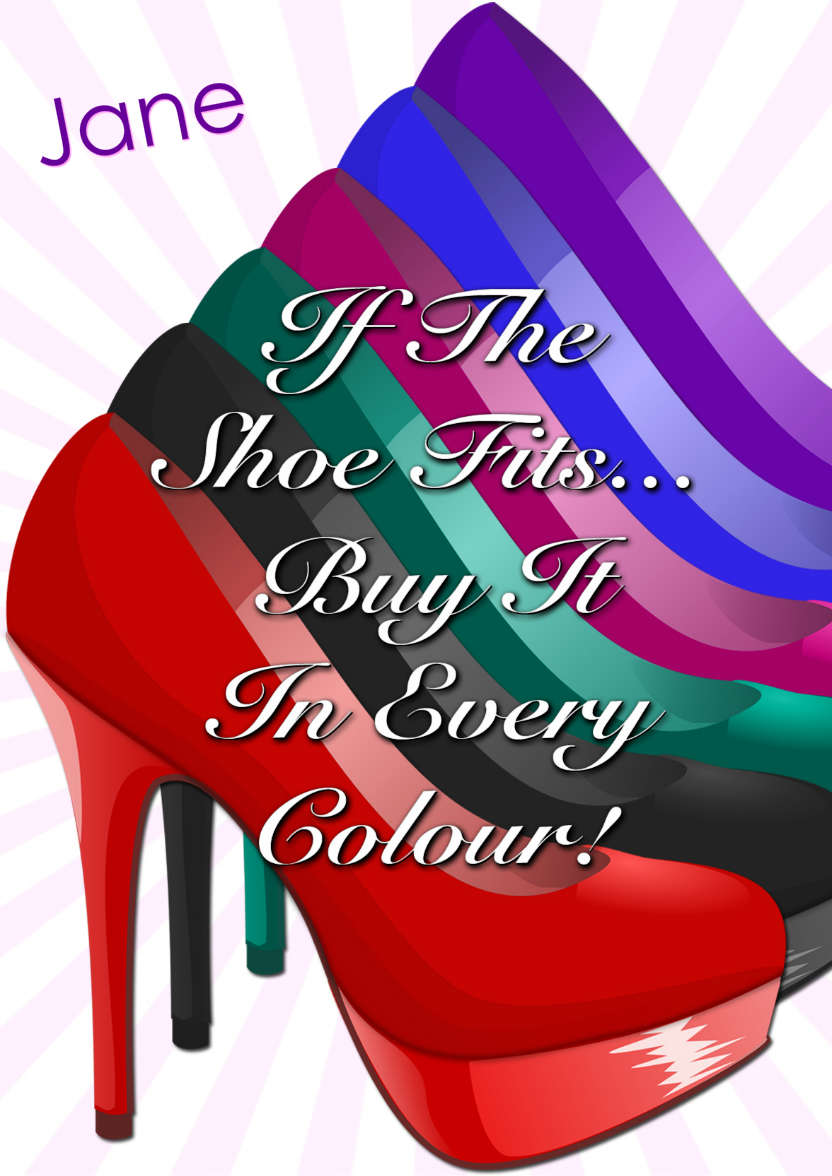If the Shoe Fits Female Card - card made with Crafty Bob's Card Creator