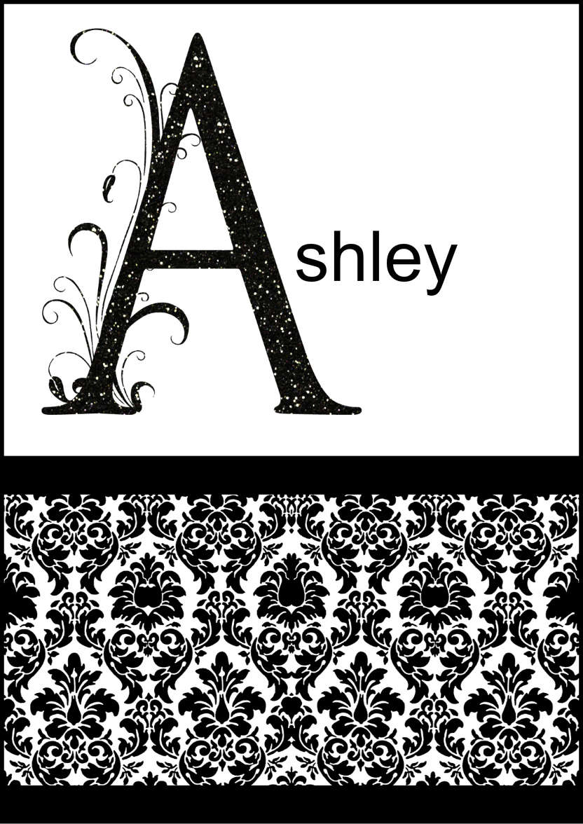 Damask Monogram Letter a Card - card made with Crafty Bob's Card Creator