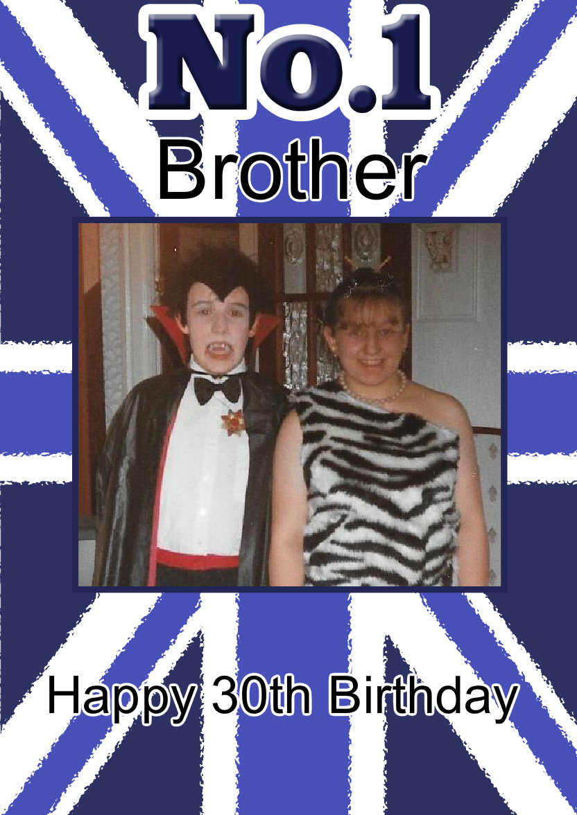 Union Jack No.1 Card - card made with Crafty Bob's Card Creator