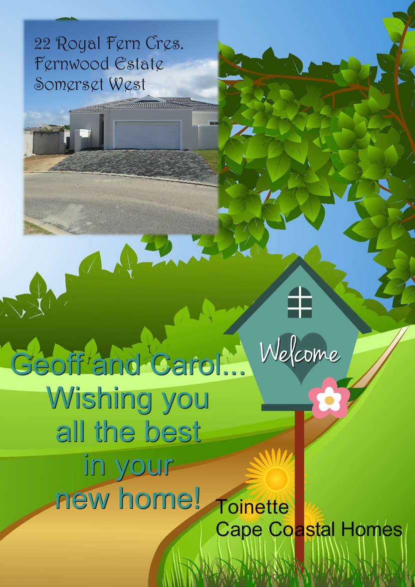 New Home Photo Card - card made with Crafty Bob's Card Creator