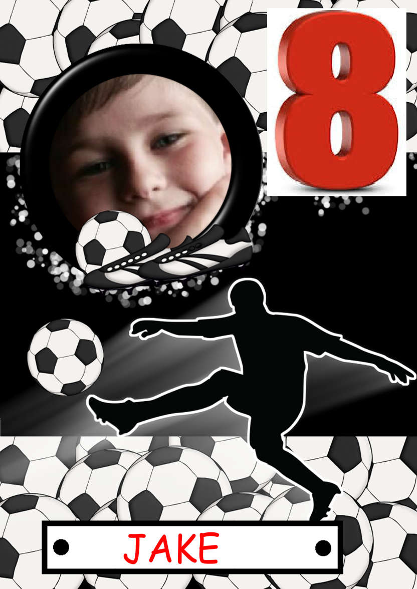 Football Crazy - card made with Crafty Bob's Card Creator