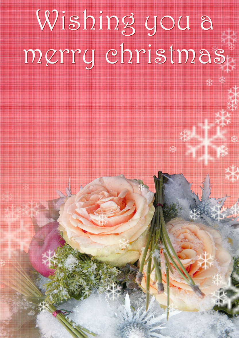 Christmas Bouquet - card made with Crafty Bob's Card Creator