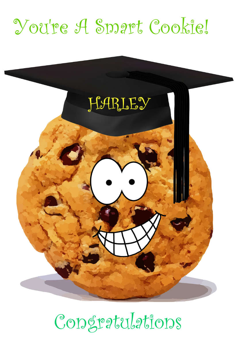 Smart Cookie Graduation Card - card made with Crafty Bob's Card Creator