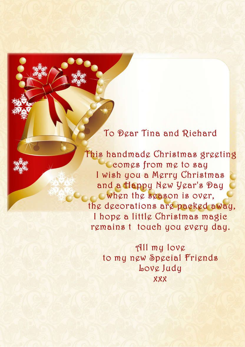 Jingle Bells Christmas Card - card made with Crafty Bob's Card Creator