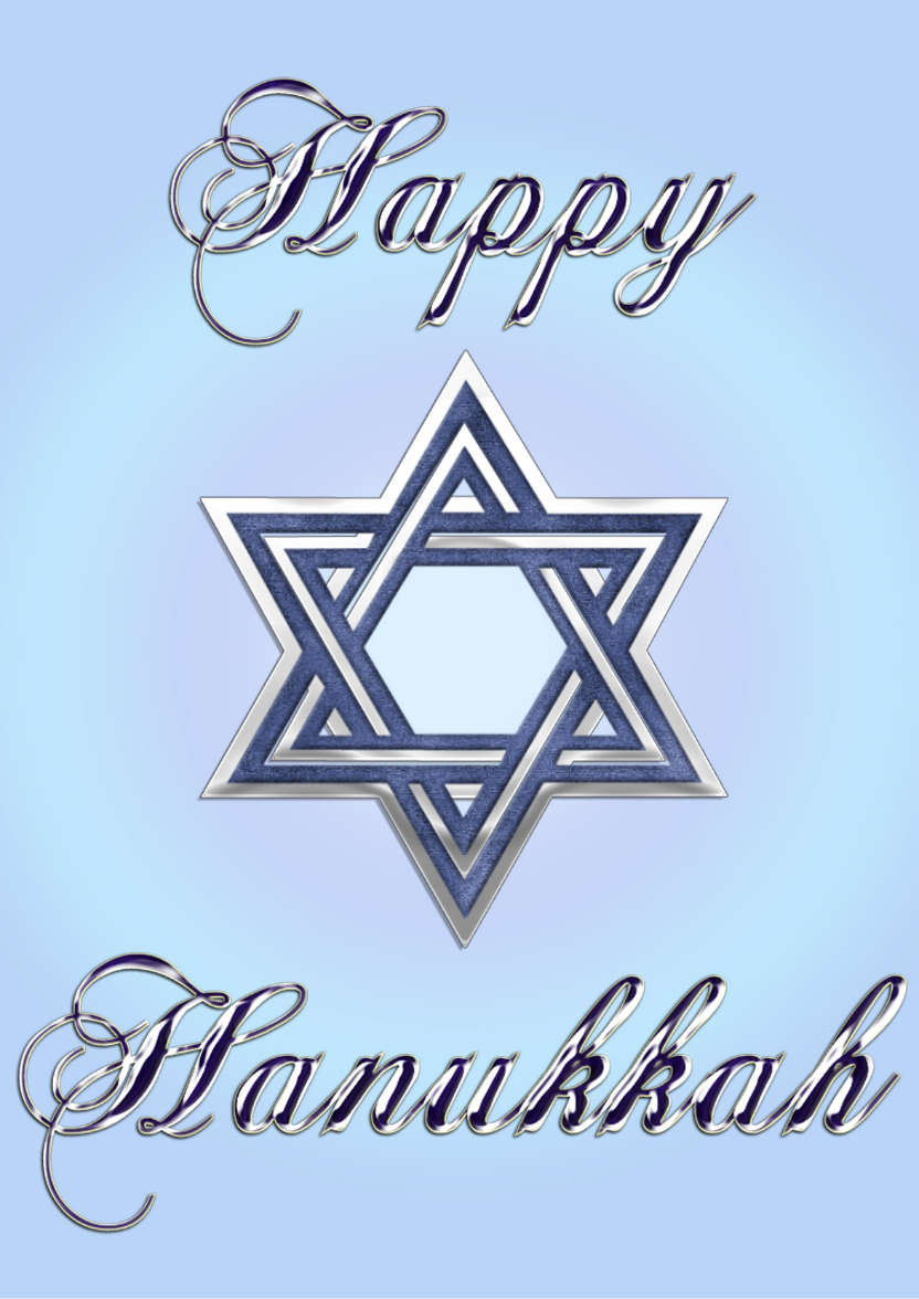 Star of David Hanukkah Card - card made with Crafty Bob's Card Creator