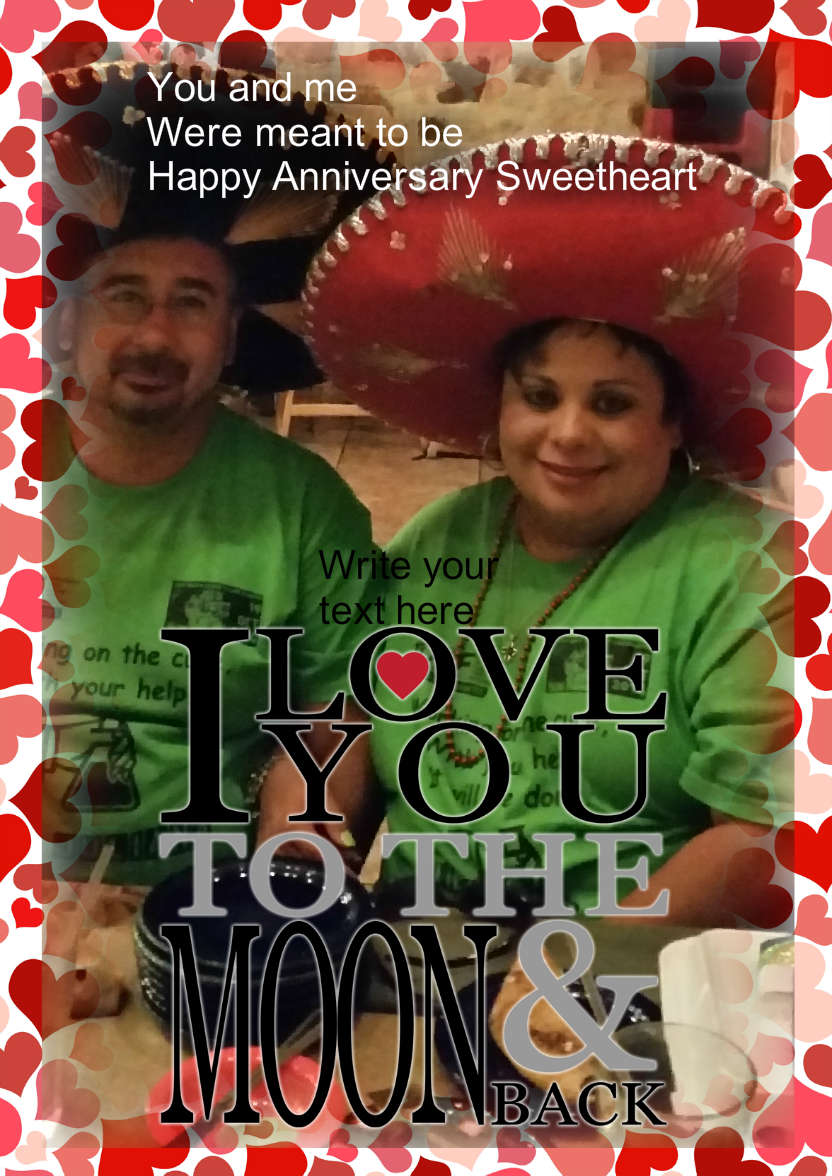 To the Moon & Back Anniversary/valentines - card made with Crafty Bob's Card Creator