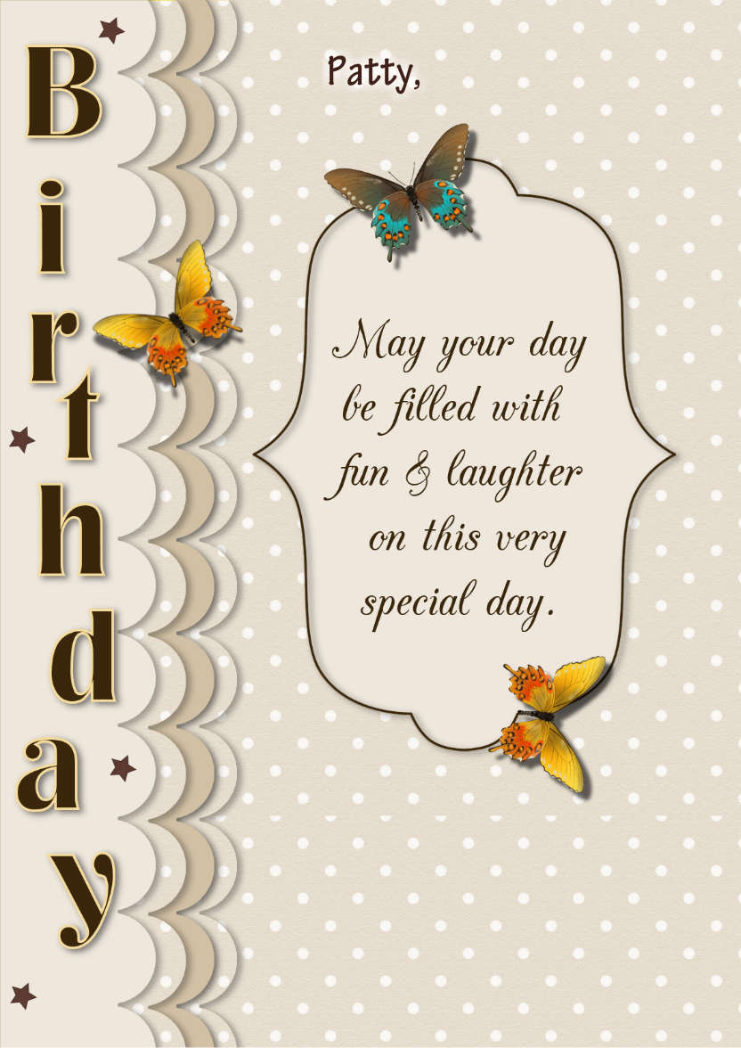 Chocolate Smooth - card made with Crafty Bob's Card Creator