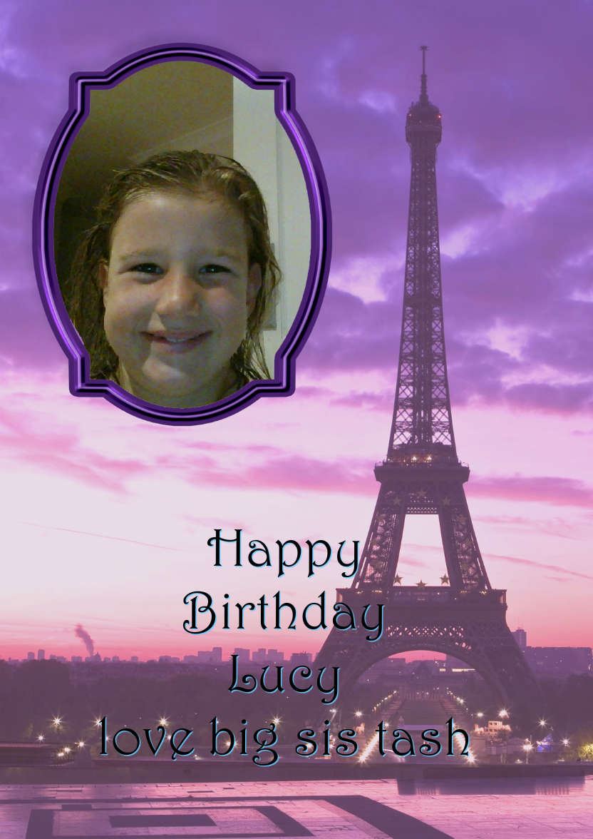 Paris by Night Aperture Card - card made with Crafty Bob's Card Creator