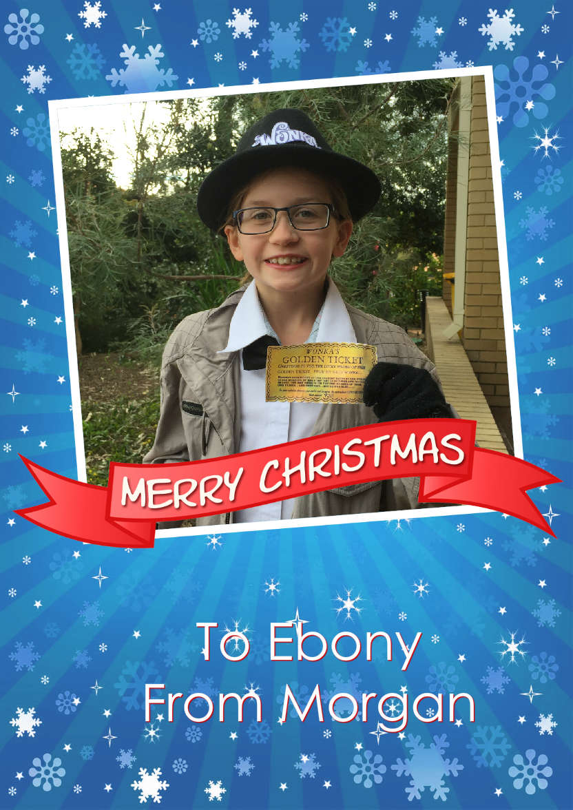 Christmas Family Photo Card - card made with Crafty Bob's Card Creator