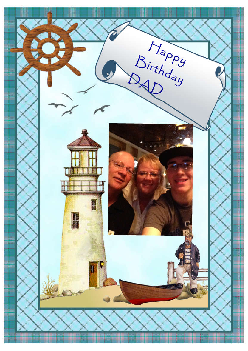 The Lighthouse - card made with Crafty Bob's Card Creator