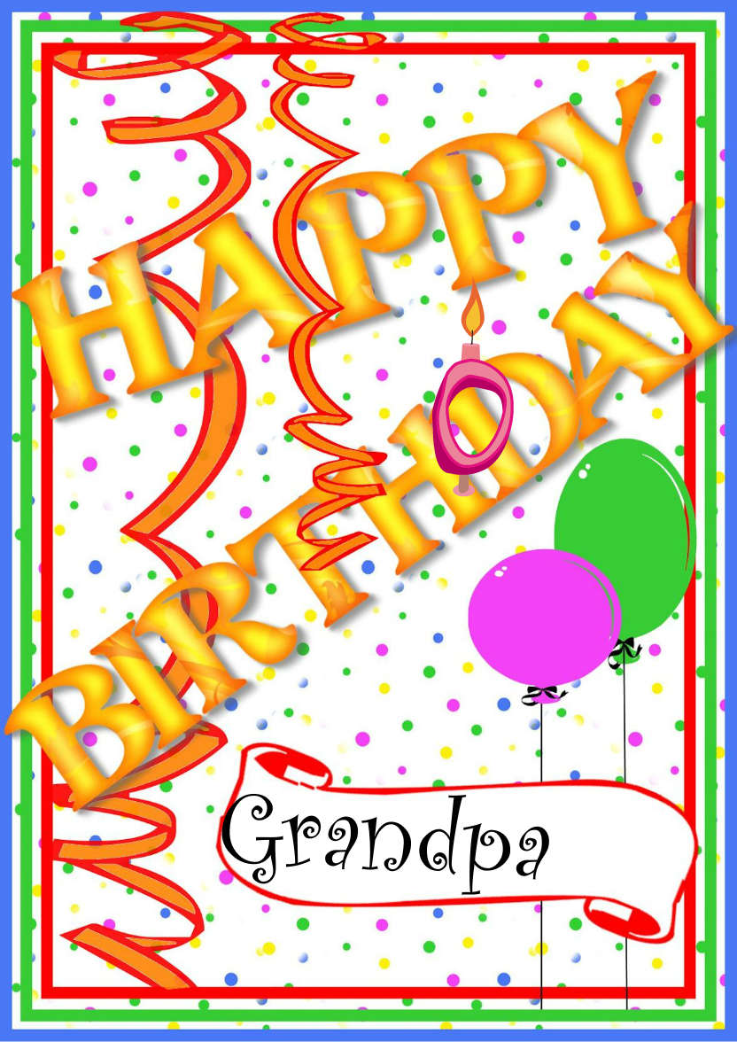 Happy Birthday Streamers - card made with Crafty Bob's Card Creator