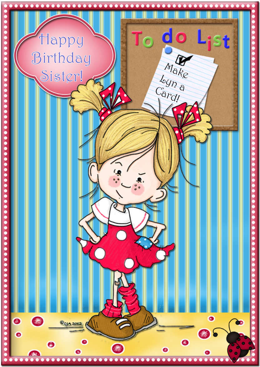 To Do List - card made with Crafty Bob's Card Creator