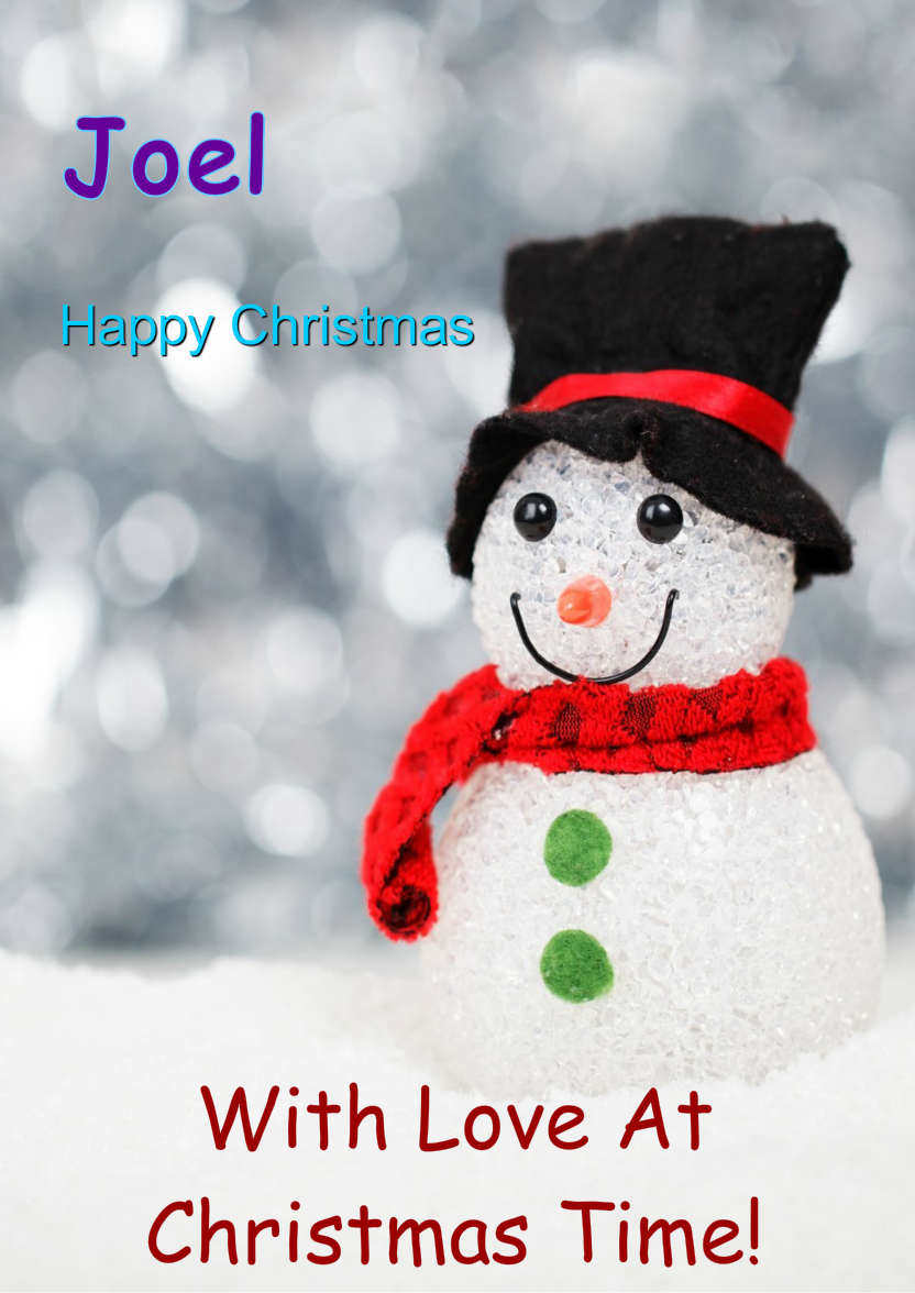 Cute Snowman - card made with Crafty Bob's Card Creator