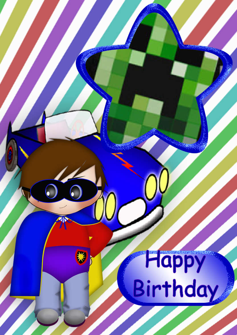 Superhero - card made with Crafty Bob's Card Creator