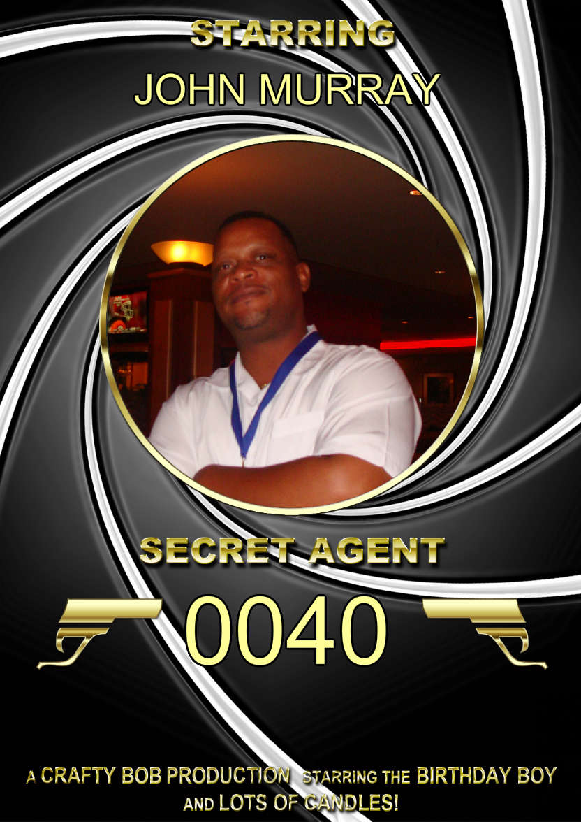 Spoof Secret Agent Photo Card - card made with Crafty Bob's Card Creator