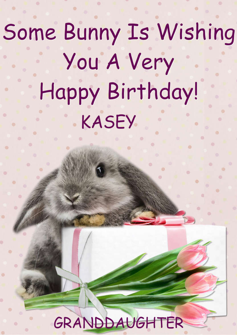 Some Bunny Birthday - card made with Crafty Bob's Card Creator