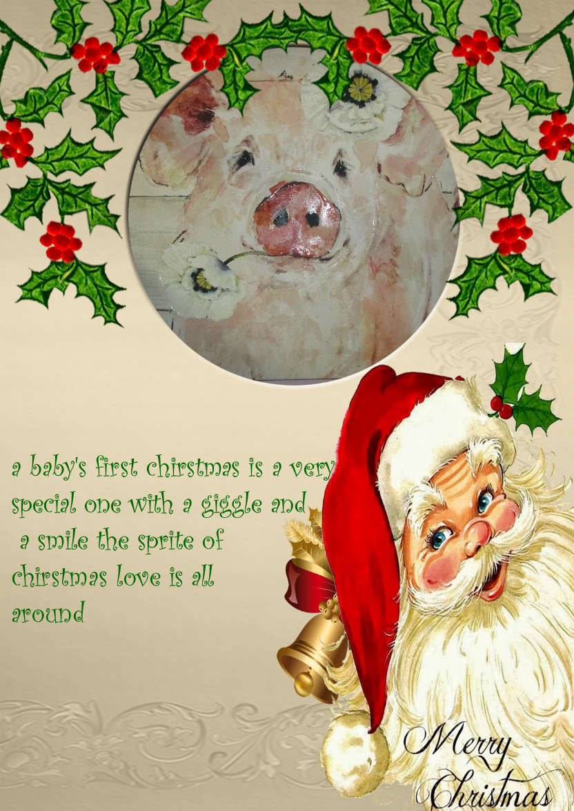 Christmas Photo Card with Santa - card made with Crafty Bob's Card Creator