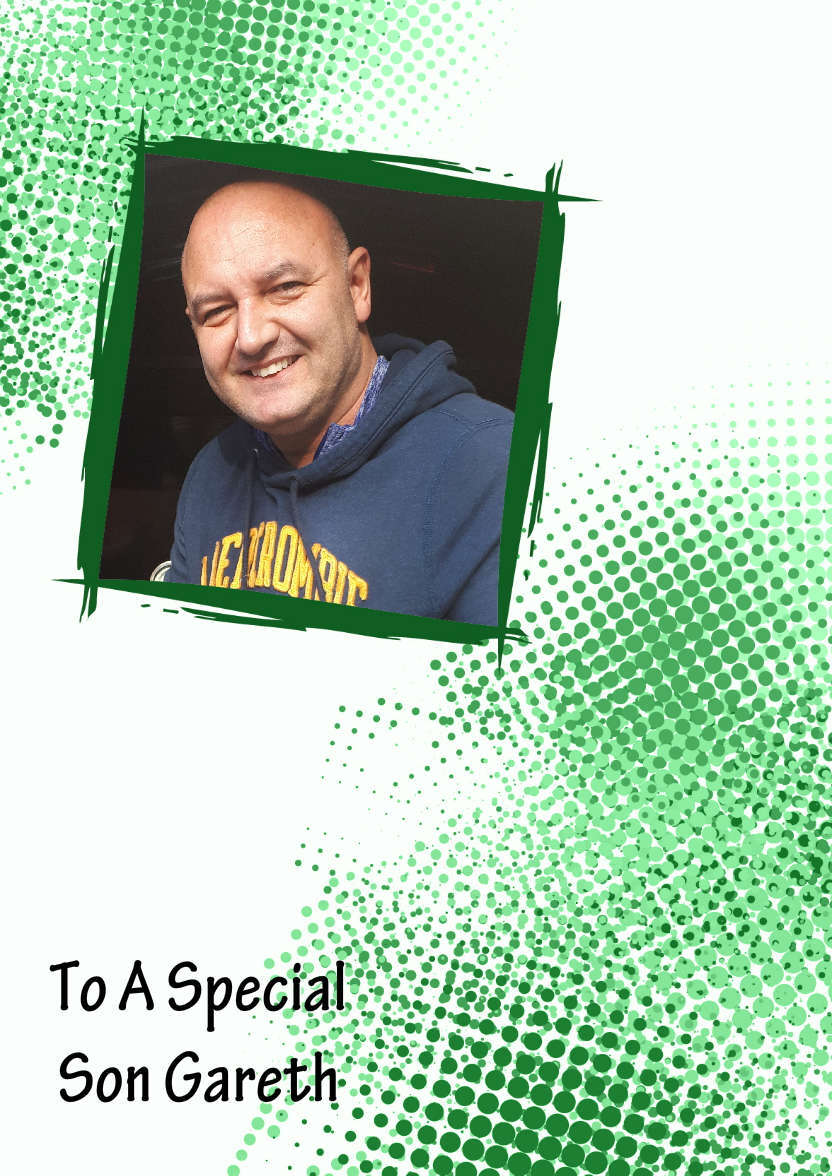 Grunge Frame Aperture Card Green - card made with Crafty Bob's Card Creator