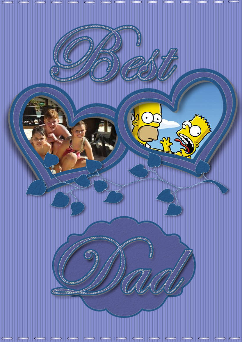 Birthday Dad - card made with Crafty Bob's Card Creator