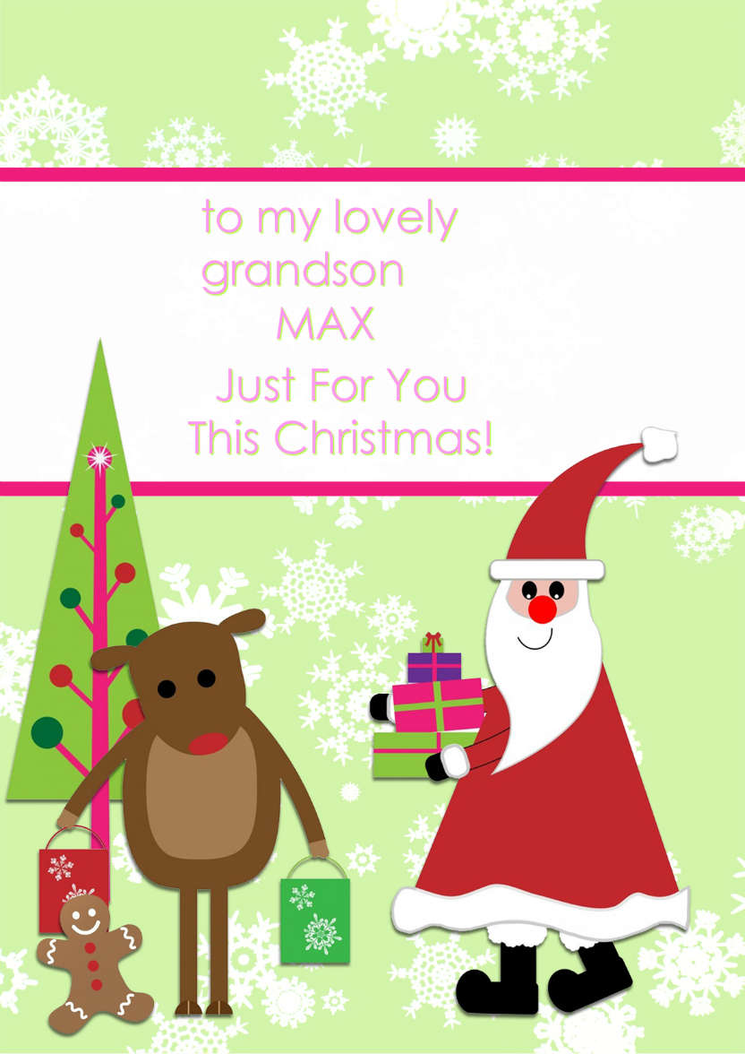 Christmas Friends - card made with Crafty Bob's Card Creator