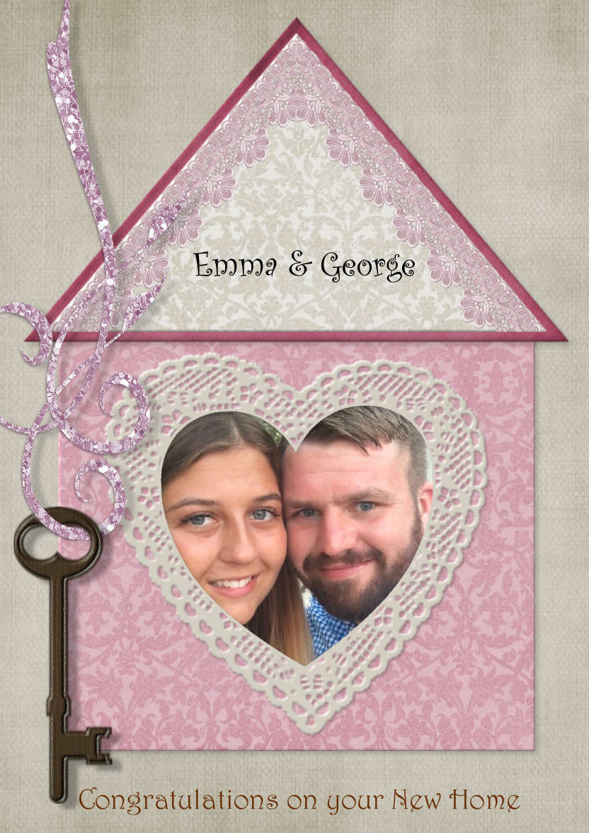 New Home - card made with Crafty Bob's Card Creator