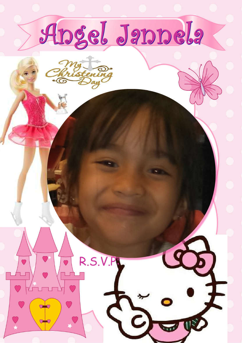 Pretty Princess Party Invitation - card made with Crafty Bob's Card Creator