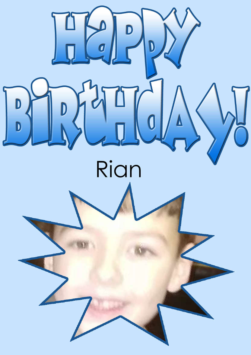 Smash Frame Birthday Card - card made with Crafty Bob's Card Creator