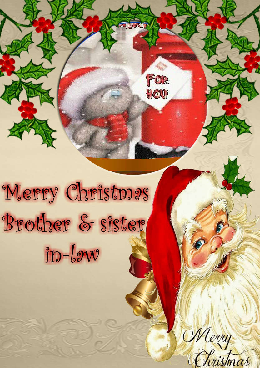 Christmas Photo Card with Santa - card made with Crafty Bob's Card Creator