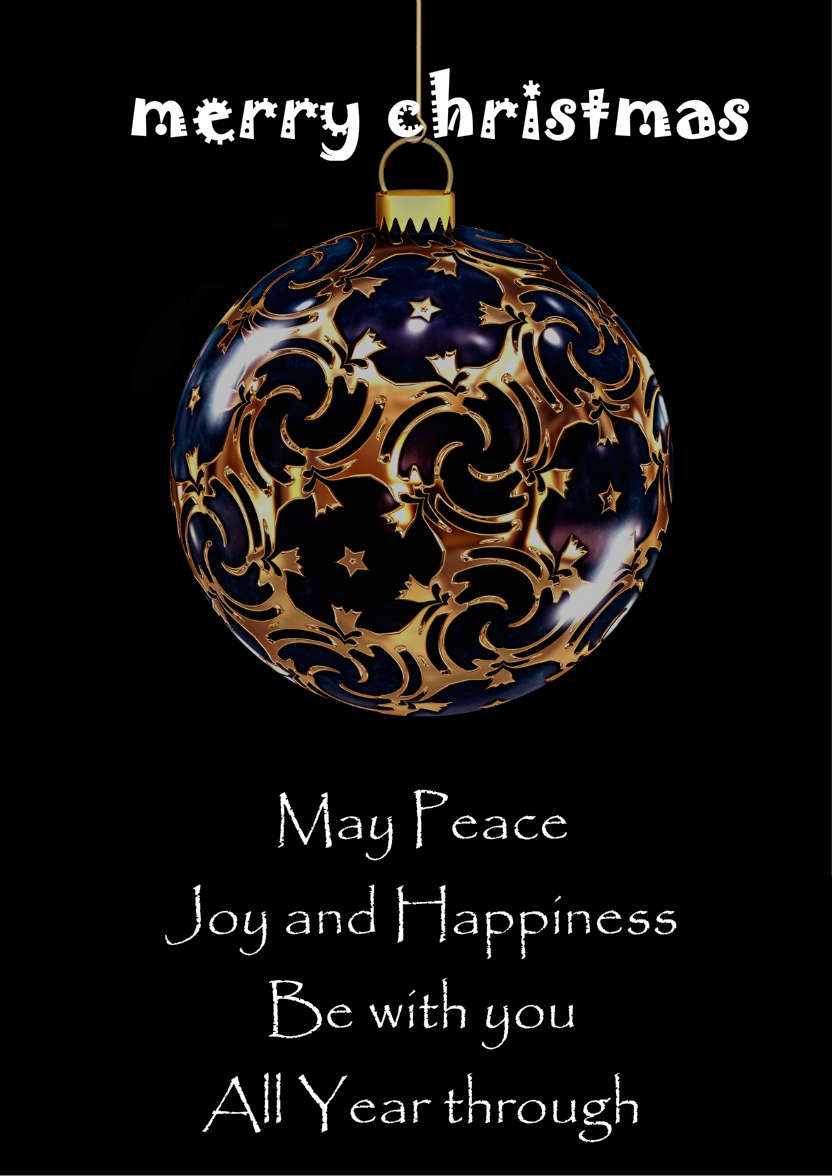 Christmas Bauble - card made with Crafty Bob's Card Creator