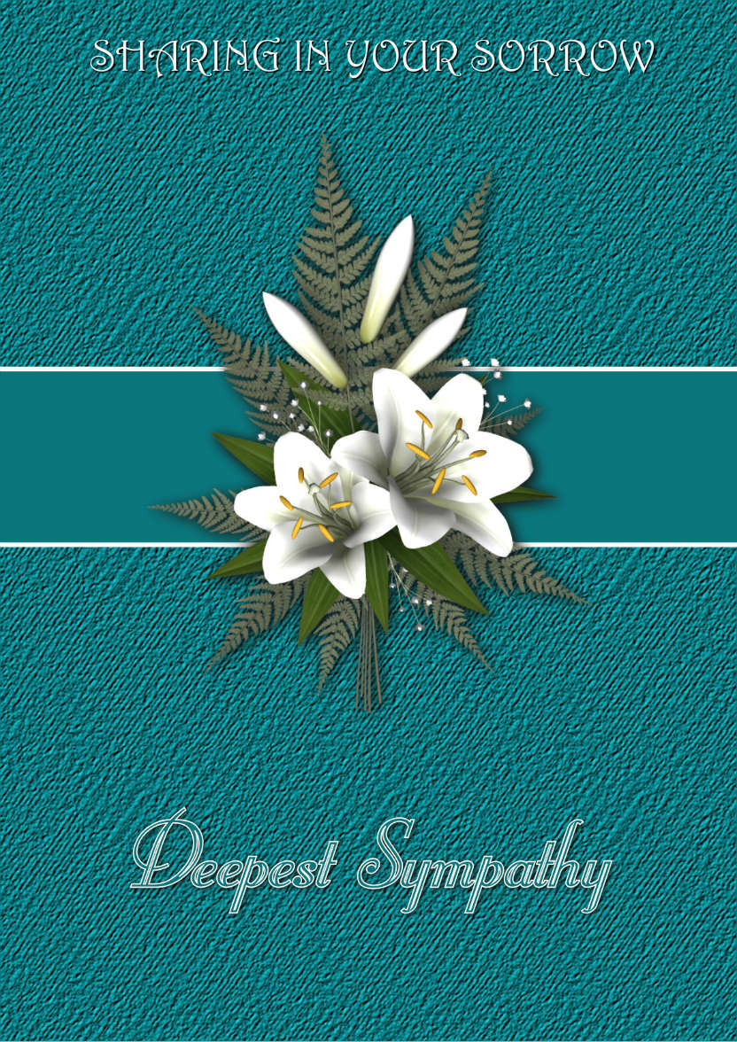 Deepest Sympathy - card made with Crafty Bob's Card Creator