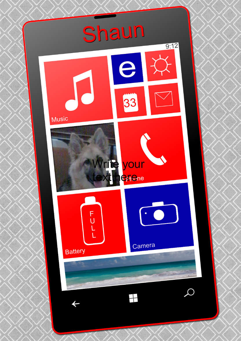 Smart Phone Card Male - card made with Crafty Bob's Card Creator