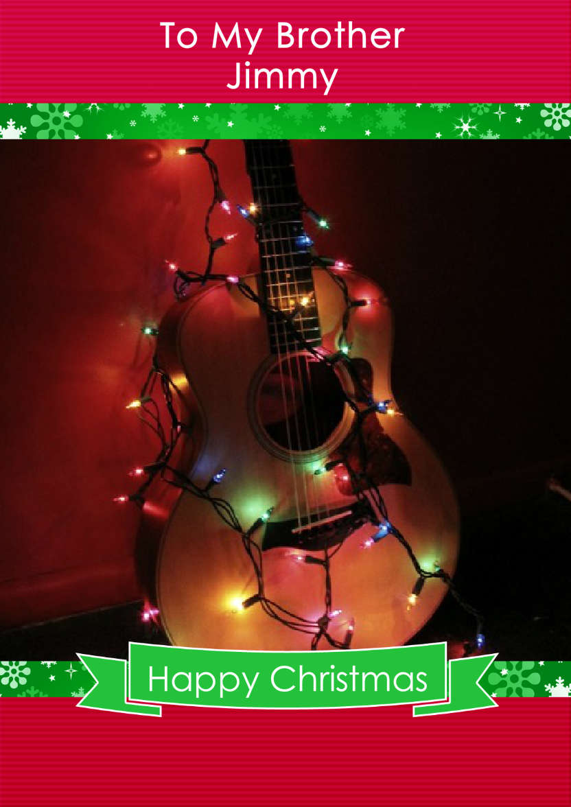 Christmas Frame Card - card made with Crafty Bob's Card Creator