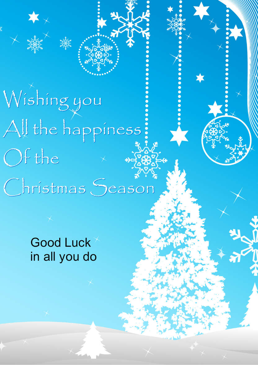 Christmas Bauble Snowscene - card made with Crafty Bob's Card Creator