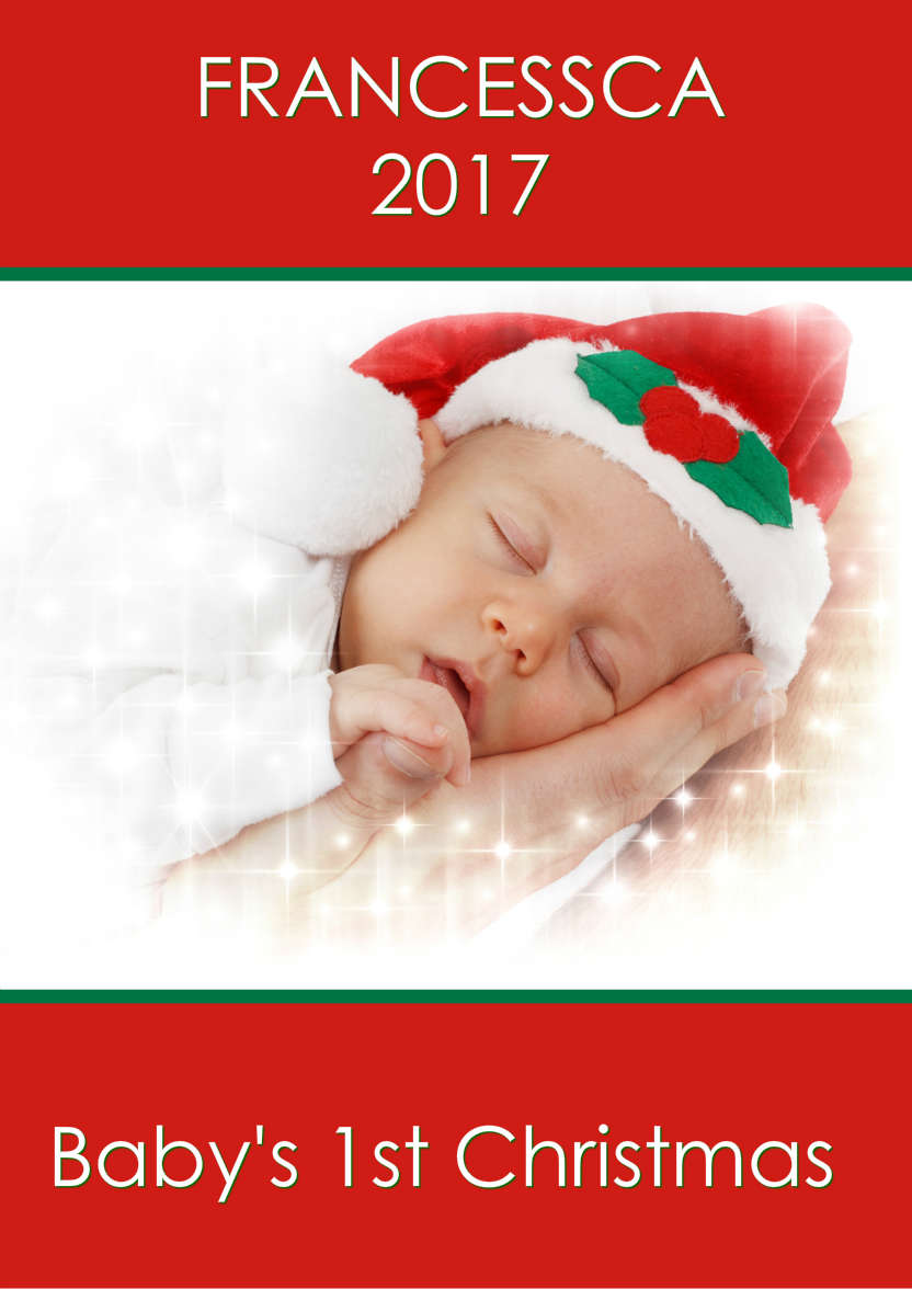 Baby's First Christmas - card made with Crafty Bob's Card Creator