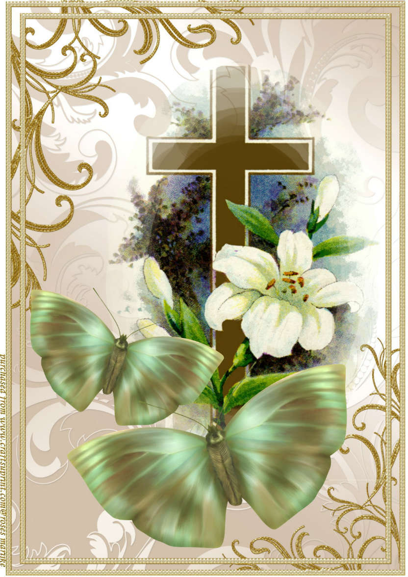 Sympathy - card made with Crafty Bob's Card Creator
