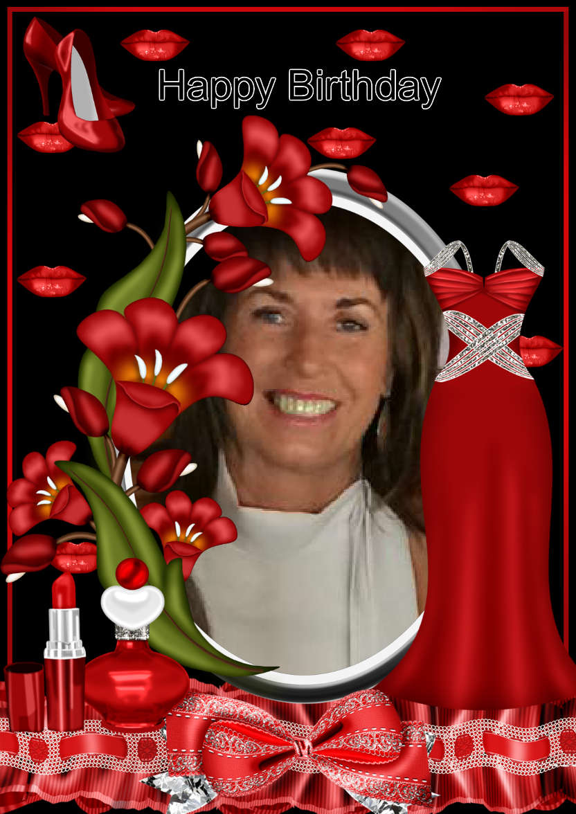 Birthday Diva - card made with Crafty Bob's Card Creator