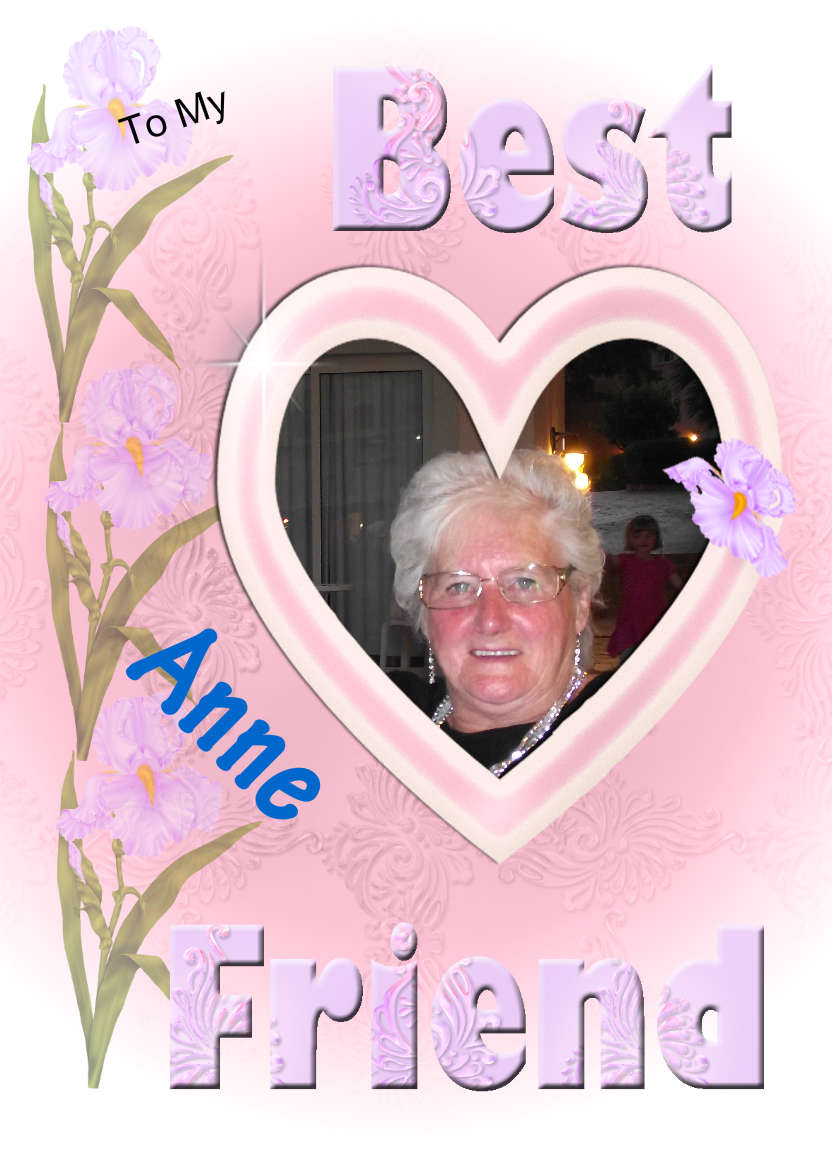 Best Friend - card made with Crafty Bob's Card Creator