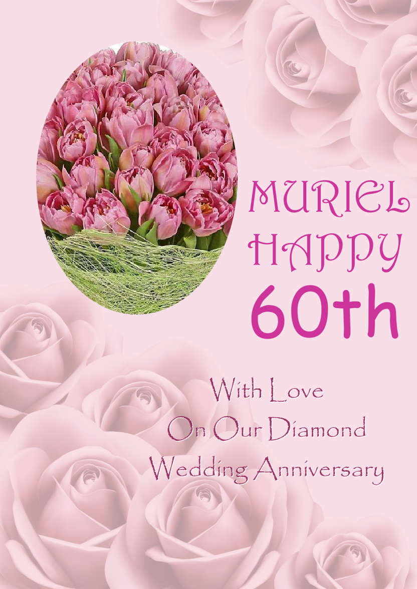 Pink Roses Background - card made with Crafty Bob's Card Creator
