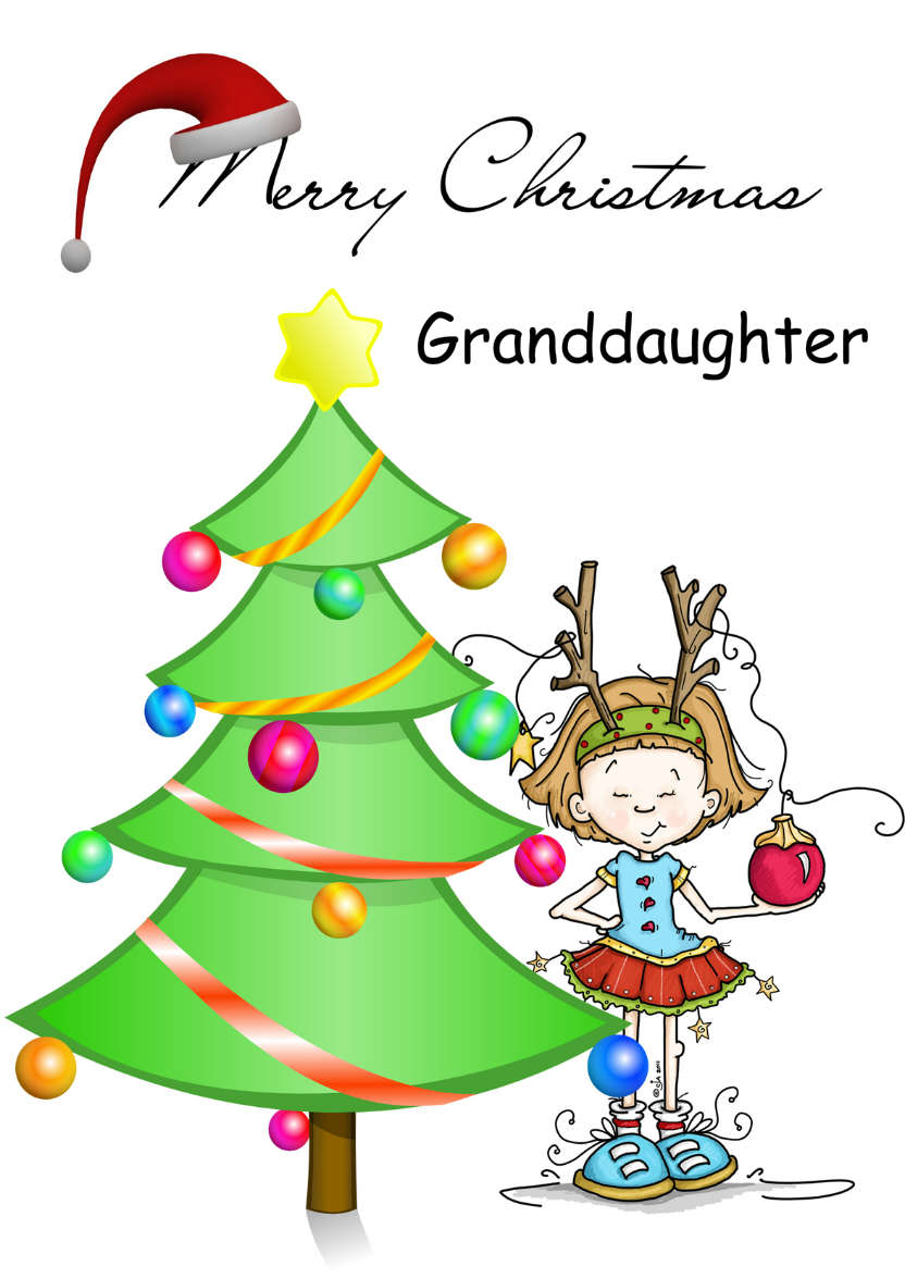 Decorating the Christmas Tree - card made with Crafty Bob's Card Creator