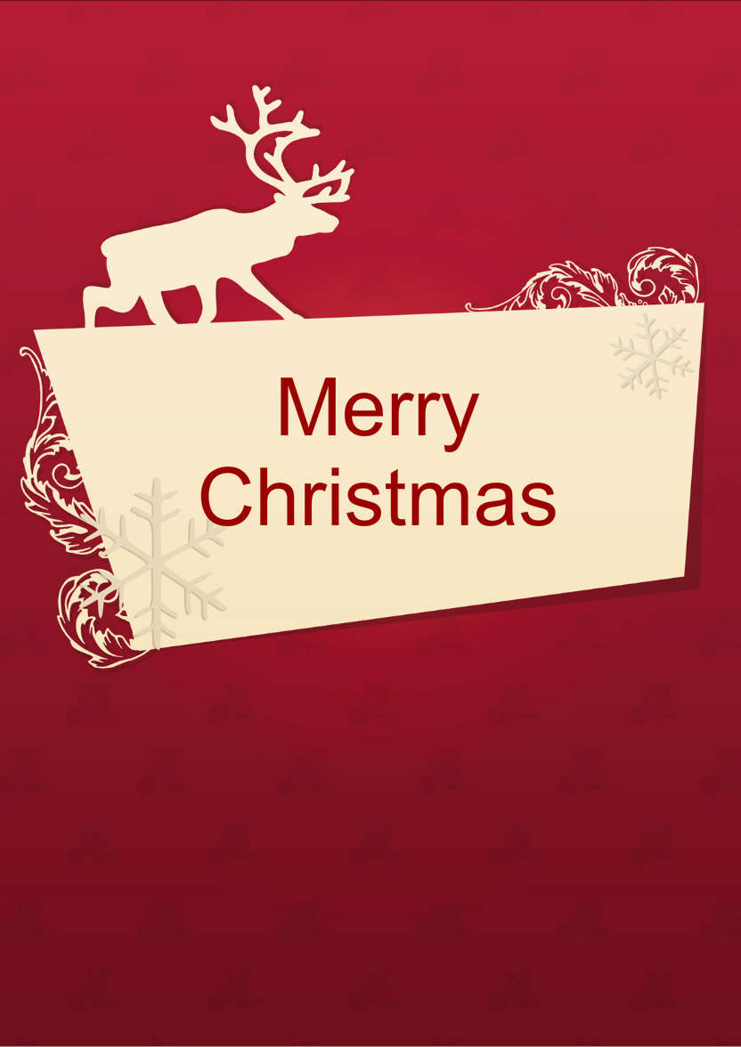 Reindeer Greeting Card - card made with Crafty Bob's Card Creator
